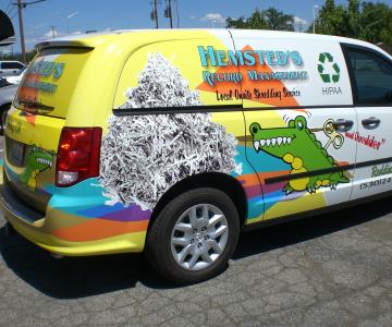 3/4 wrap full color print with contour cuts