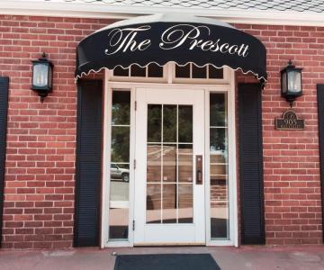 Hand painted lettering on custom awning canvas.  Best done when material still being fabricated to frame.  