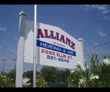 Post and Panel Sign with Vinyl Films